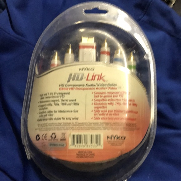 PS3 NYKO HD Link cables white red blue and green - Picture 2 of 5